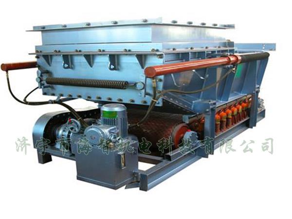 它將帶式（甲帶）給料機(jī)的手動(dòng)檢修閘門改為電動(dòng)、液動(dòng)或氣動(dòng)控制閥門，增大了閘門推力